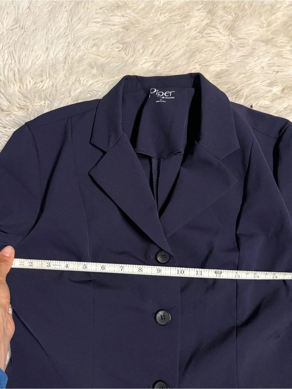 Women’s Size 6R Navy Smartpak Piper Horseback Riding Show Coat. Good Condition.